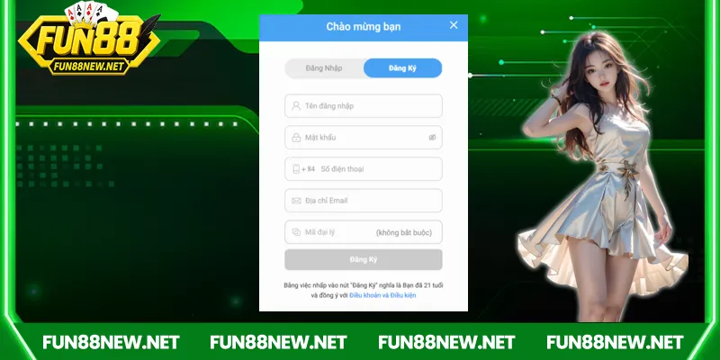 Giới thiệu về đăng ký Fun88
